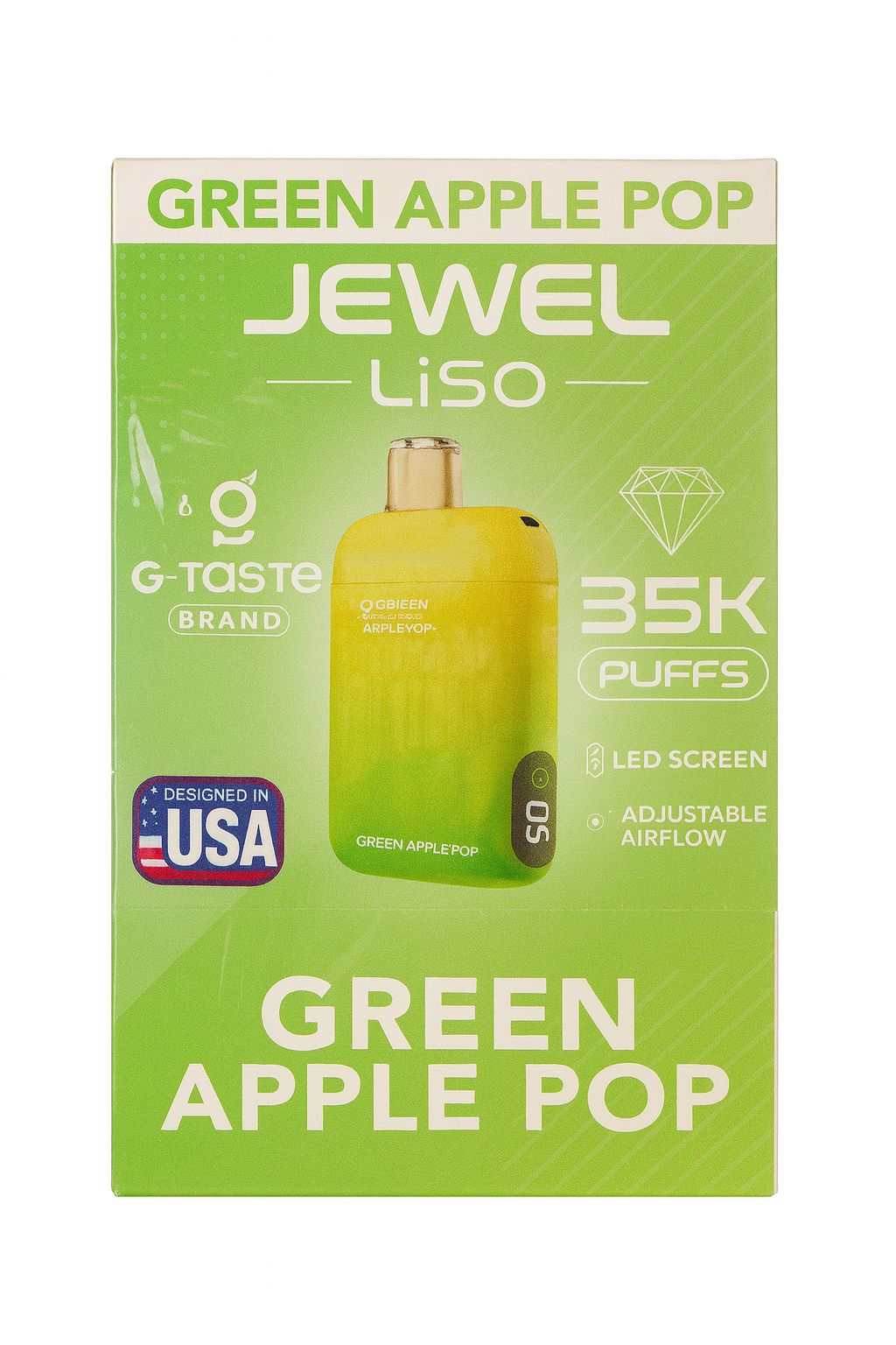 Gtaste Jewel Liso 35000 Puff – Green Apple Pop