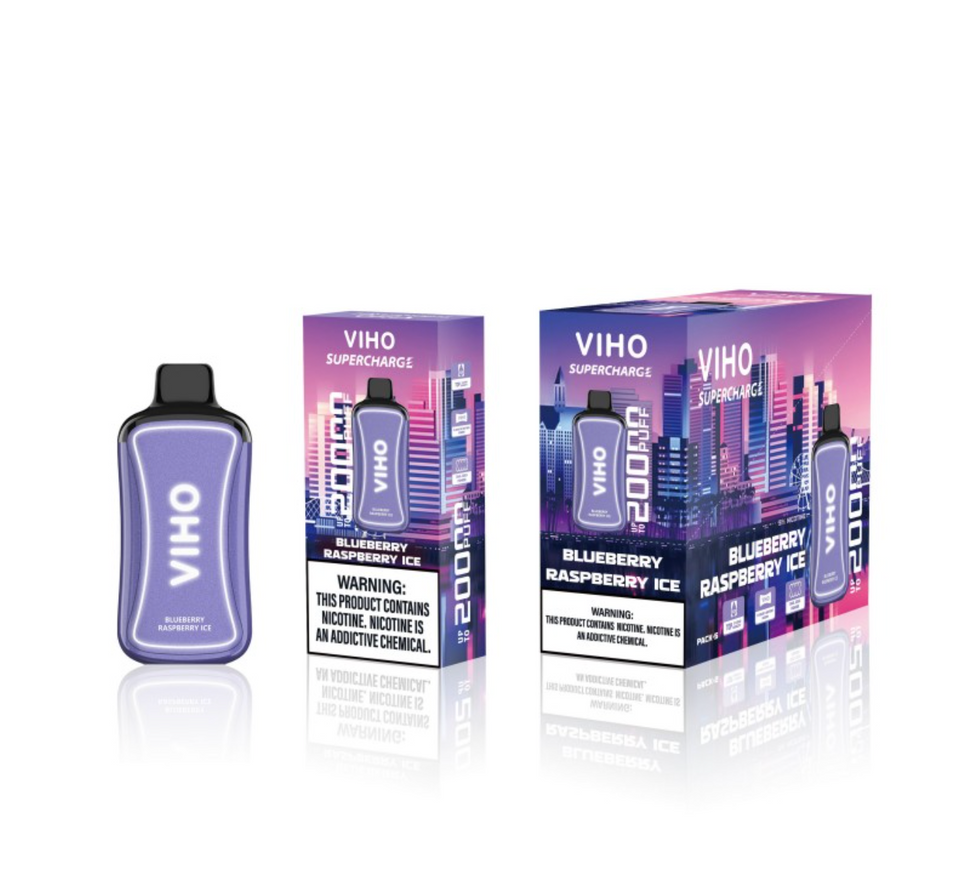 Viho Supercharge 20000 Puff – Blueberry Raspberry Ice