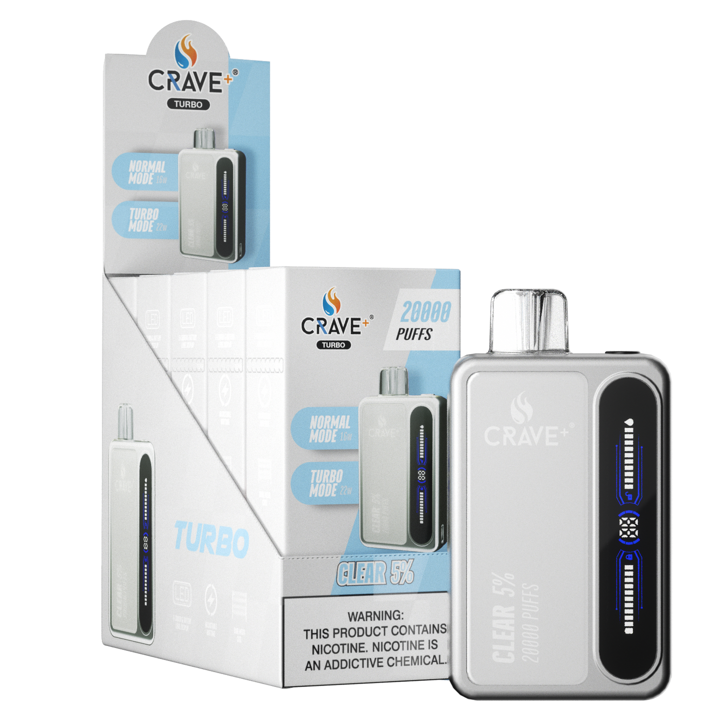 Crave Turbo 20000 Puff – Clear 5%