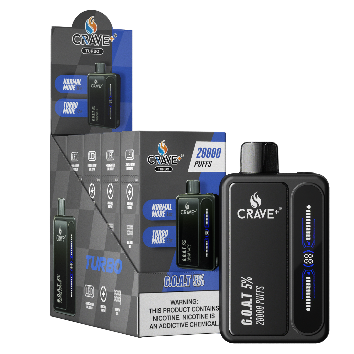 Crave Turbo 20000 Puff – G.O.A.T.