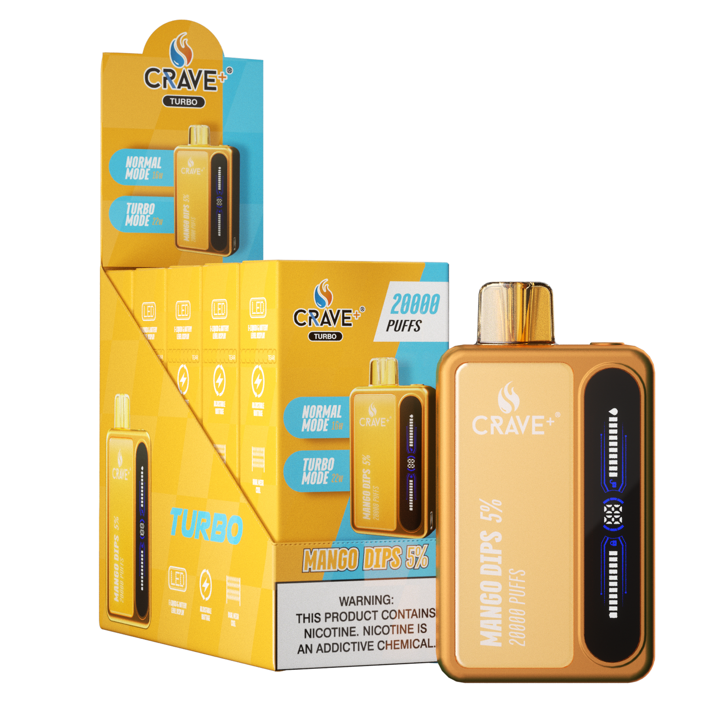 Crave Turbo 20000 Puff – Mango Dips