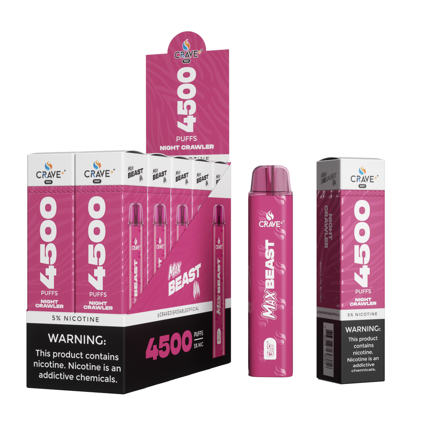 Crave Beast 4500 Puff – Night Crawler