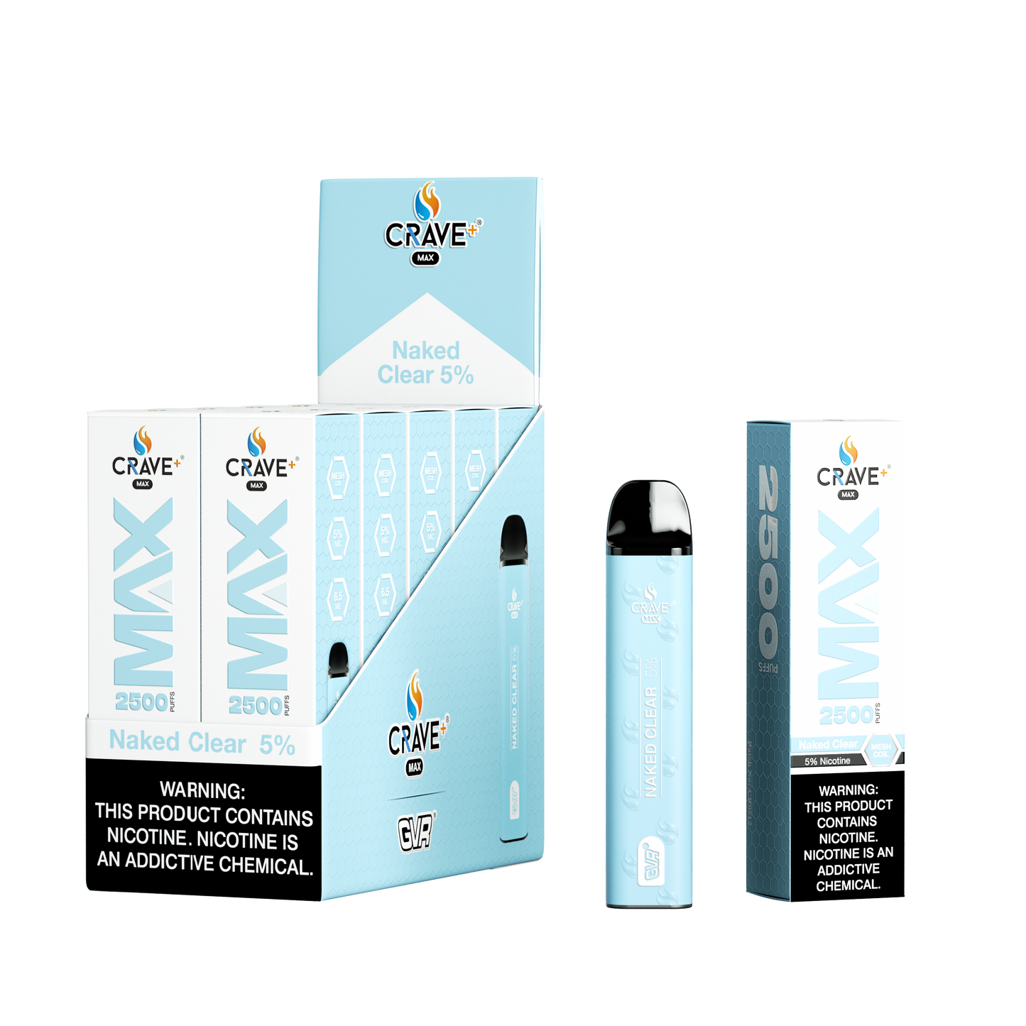 Crave Beast 4500 Puff – Naked Clear 5%