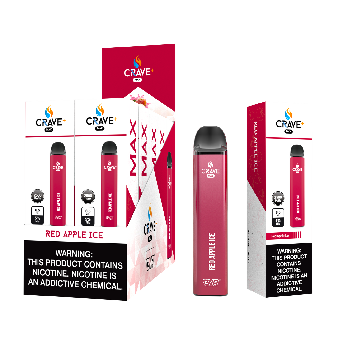 Crave Max 25000 Puff – Red Apple Ice