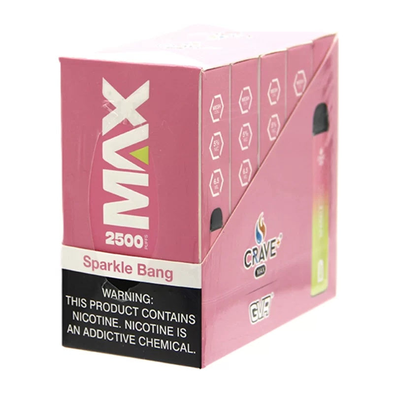 Crave Max 25000 Puff Sparkle Bang Vape Dawgs Crave Max 25000 Puff Sparkle Bang Vape Dawgs