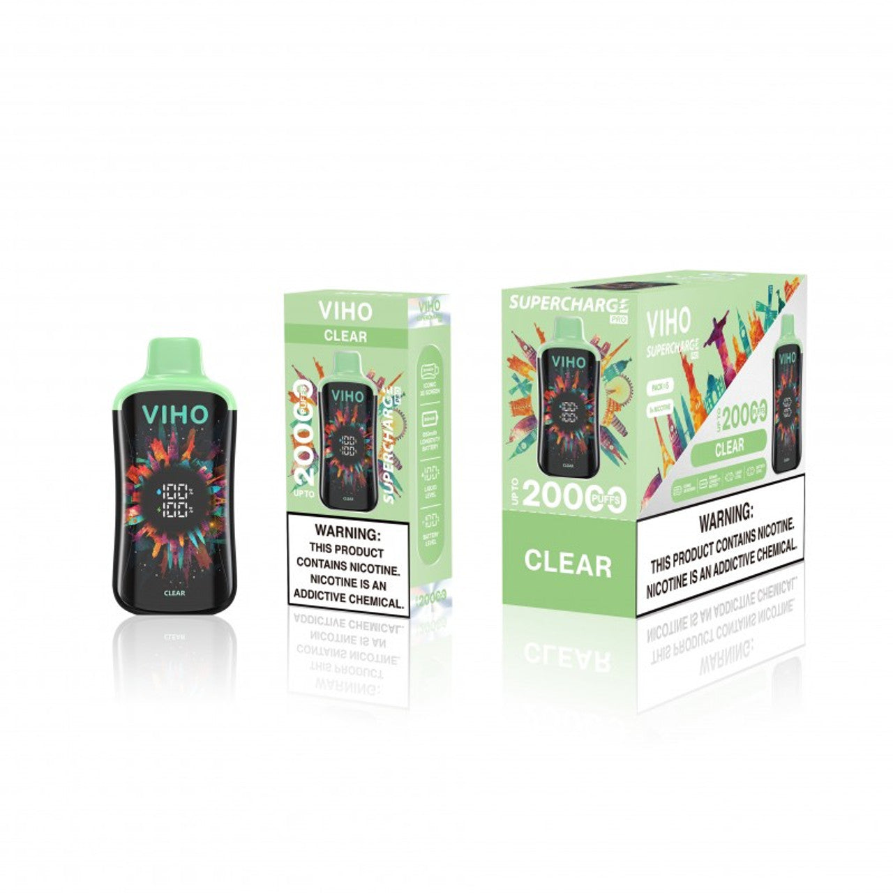 Viho Supercharge Pro 20000 Puff – Clear