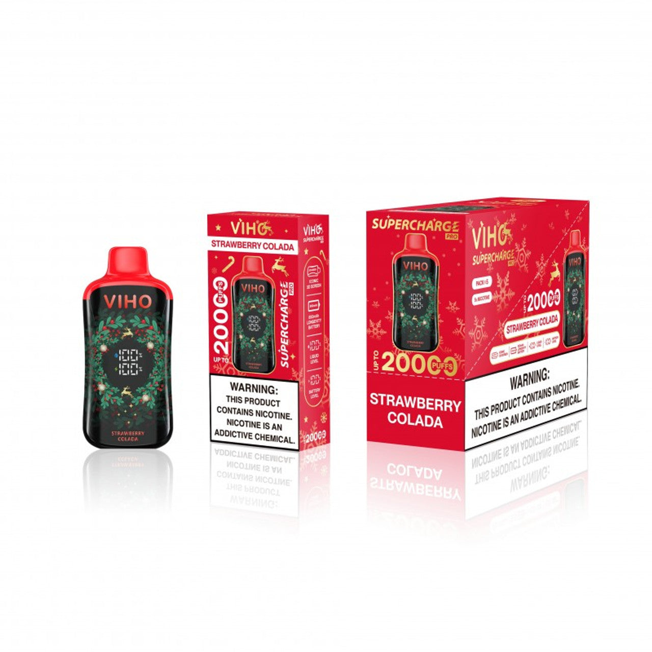 Viho Supercharge Pro 20000 Puff – Strawberry Colada