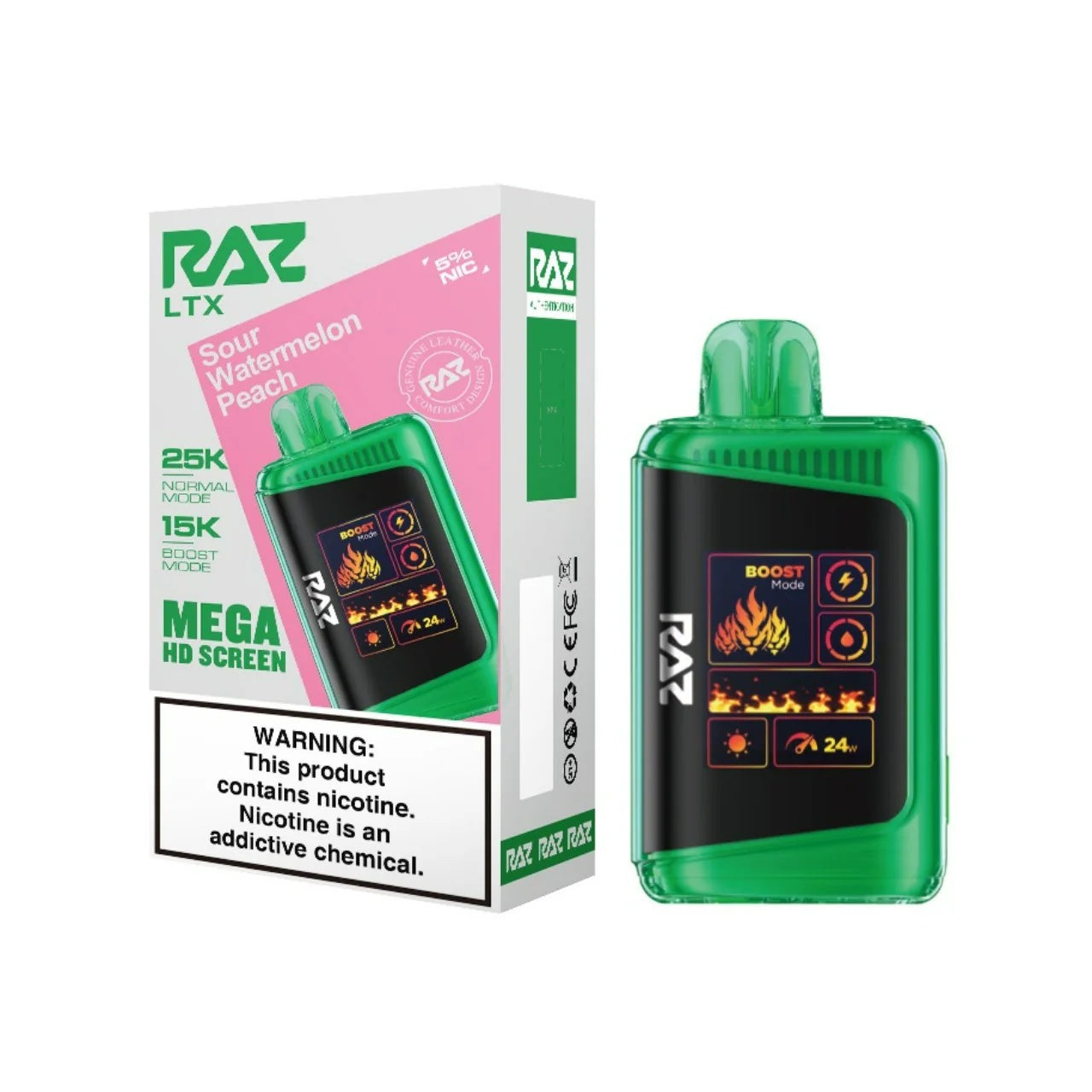 RAZ LTX 25K Puff - Sour Watermelon Peach