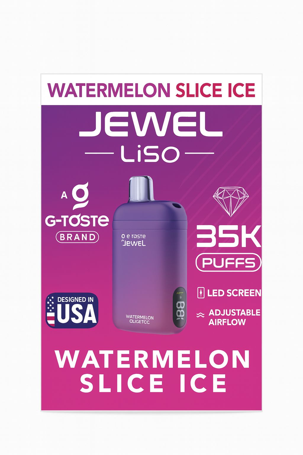 Gtaste Jewel Liso 35000 Puff – Watermelon Slice Ice