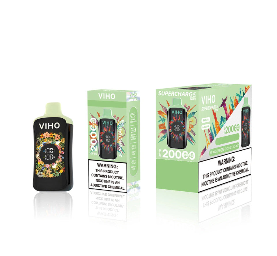Viho Supercharge Pro 20000 Puff – White Grape Ice