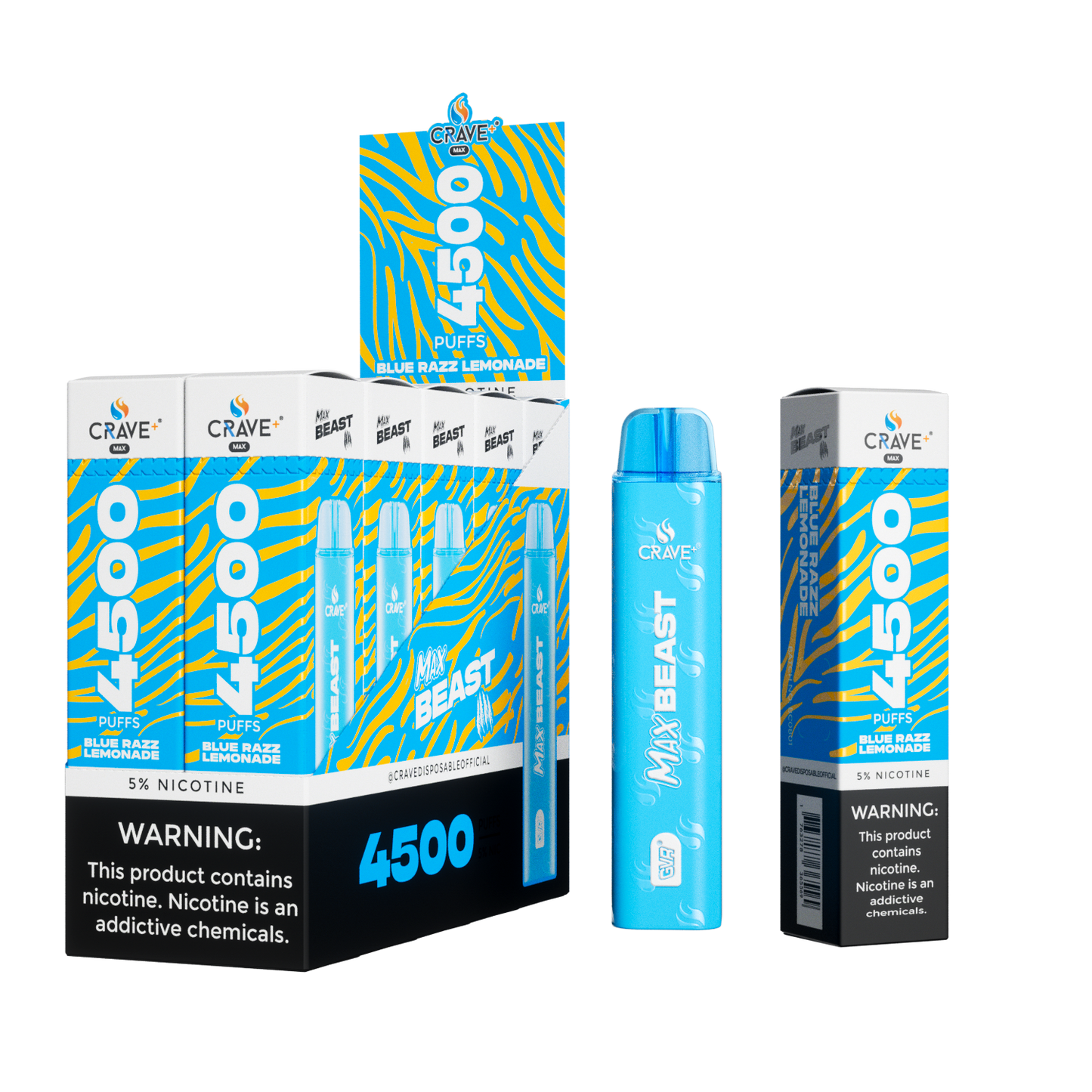 Crave Beast 4500 Puff – Blue Razz Lemonade