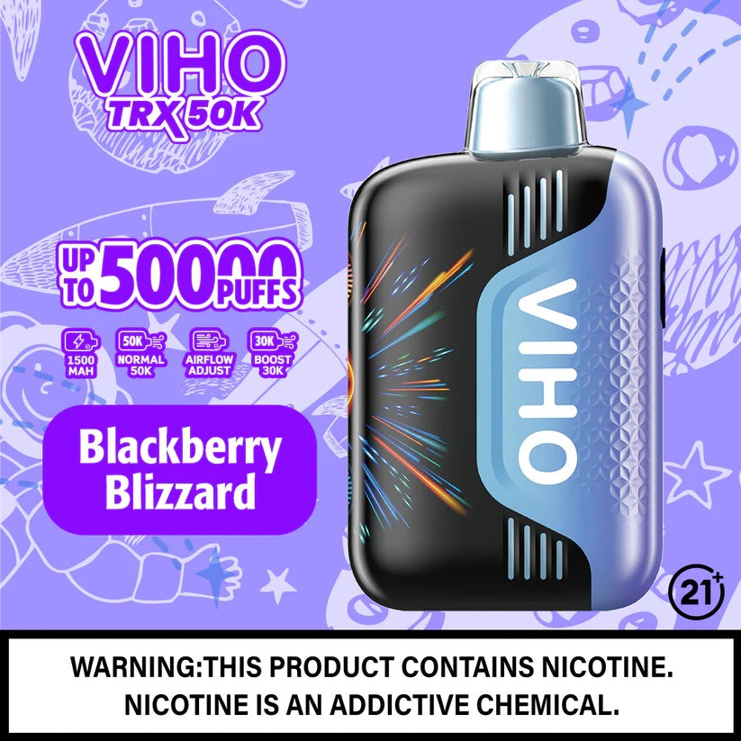 VIHO TRX 50000 Puffs - BLACKBERRY BLIZZARD