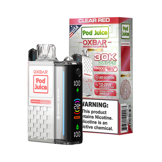 OXBAR 30K Puff – Clear Red