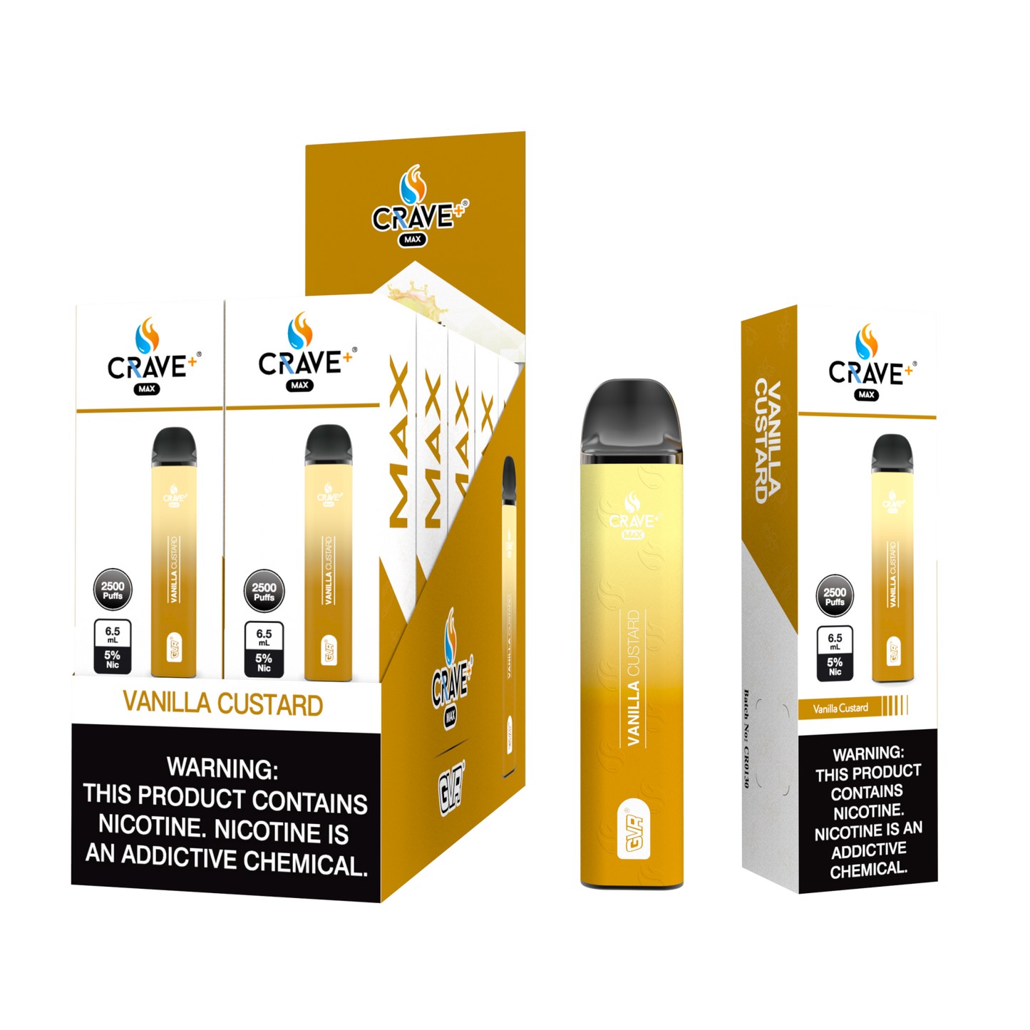 Crave Max 25000 Puff – Vanilla Custard