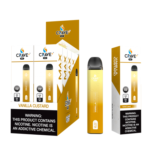 Crave Max 25000 Puff – Vanilla Custard