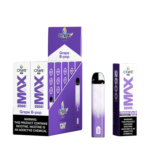 Crave Max 25000 Puff –  Grape B-Pop