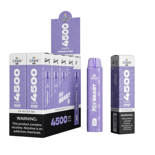 Crave Beast 4500 Puff – Grape B-Pop