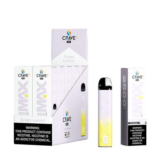 Crave Max 25000 Puff –  Grape Lemon