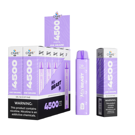 Crave Beast 4500 Puff – Ice Grape