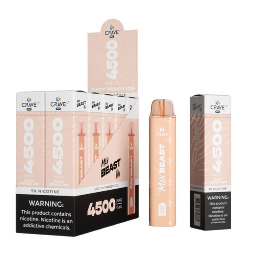 Crave Beast 4500 Puff – Juicy Peach Ice