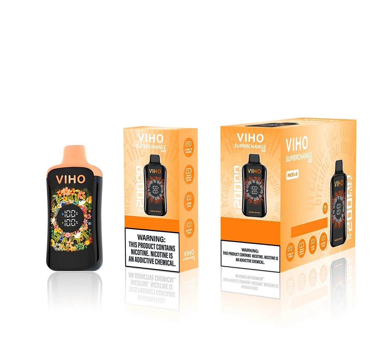 Viho Supercharge Pro 20000 Puff – Peach Rings