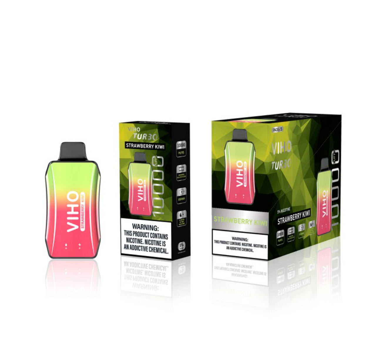 Viho Turbo 10000 Puff – Strawberry Kiwi