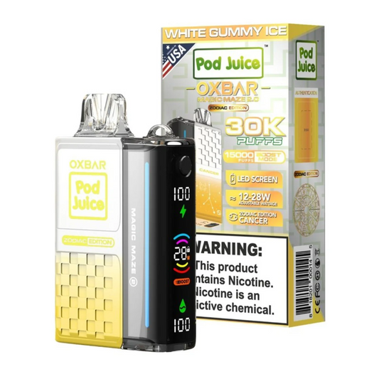 OXBAR 30K Puff – White Gummy Ice