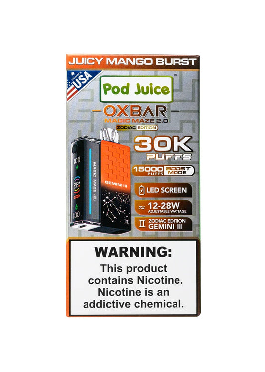 OXBAR 30K Puff – Juicy Mango Burst